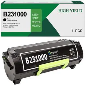 B231000 B2338 Black Toner Cartridge (with Chip) Compatible with Lexmark B231000 B241H00 Toner Cartridge for Lexmark B2338 MB2338 B2442 B2546 B2650 MB2442 MB2546 MB2650 Printer (1Pack, 3500 Pages) B231000 B2338 Black Toner Cartridge (with Chip) Compatible with Lexmark B231000 B241H00 Toner Cartridge for Lexmark B2338 MB2338 B2442 B2546 B2650 MB2442 MB2546 MB2650 Printer (1Pack, 3500 Pages)