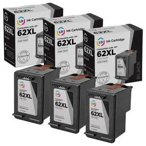 Products Remanufactured Ink Cartridge Replacement for HP 62XL C2P05AN High Yie (Black, 3-Pack) Compatible with 5540 5541 5542 5544 5545 5547 5548 5640 5644 5646 5661 5663 5665 8005 and More Products Remanufactured Ink Cartridge Replacement for HP 62XL C2P05AN High Yie (Black, 3-Pack) Compatible with 5540 5541 5542 5544 5545 5547 5548 5640 5644 5646 5661 5663 5665 8005 and More