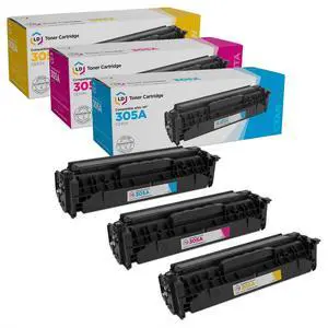 Products Remanufactured Replacement Toner Cartridge Compatible with HP 305A (Cyan, Magenta, Yellow, 3-Pack) HP305A Compatible with HP LaserJet Pro 300 Color MFP M375nw, 400 Color M451dn Products Remanufactured Replacement Toner Cartridge Compatible with HP 305A (Cyan, Magenta, Yellow, 3-Pack) HP305A Compatible with HP LaserJet Pro 300 Color MFP M375nw, 400 Color M451dn