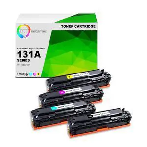 131A Toner Cartridge 4 Pack - Premium Compatible Replacement for HP 131A CF210A CF211A CF212A CF213A Works with HP LaserJet Pro 200 Color M251NW, MFP M276N Printers (Black Cyan Magenta Yellow) 131A Toner Cartridge 4 Pack - Premium Compatible Replacement for HP 131A CF210A CF211A CF212A CF213A Works with HP LaserJet Pro 200 Color M251NW, MFP M276N Printers (Black Cyan Magenta Yellow)