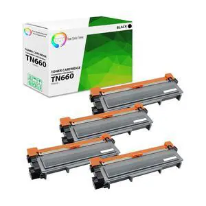 TN660 Toner Cartridge 4 Pack - Compatible Replacement for Brother TN-660 TN660 Black High Yield Works with Brother HL-L2340DW MFC-L2700DW L2740DW DCP-L2520DW L2540DW Printers (2,600 Pages) TN660 Toner Cartridge 4 Pack - Compatible Replacement for Brother TN-660 TN660 Black High Yield Works with Brother HL-L2340DW MFC-L2700DW L2740DW DCP-L2520DW L2540DW Printers (2,600 Pages)