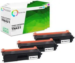 TN431 Color Toner Cartridge 3 Pack - Compatible Replacement for Brother TN431C TN431M TN431Y Works with Brother HL-L8260CDW L8360CDW Printers (Cyan Magenta Yellow) TN431 Color Toner Cartridge 3 Pack - Compatible Replacement for Brother TN431C TN431M TN431Y Works with Brother HL-L8260CDW L8360CDW Printers (Cyan Magenta Yellow)