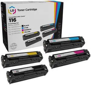 Products Remanufactured Toner Cartridge Replacements Compatible with Canon 116 Set of 4 (Black, Cyan, Magenta, Yellow) Compatible with imageCLASS MF8050Cn, MF8080Cw, LBP-5050 Products Remanufactured Toner Cartridge Replacements Compatible with Canon 116 Set of 4 (Black, Cyan, Magenta, Yellow) Compatible with imageCLASS MF8050Cn, MF8080Cw, LBP-5050
