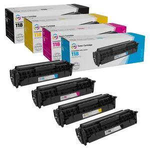 Products Remanufactured Toner Cartridge Replacements for Canon 118 (4 Set - BK, C, M, Y) for use in ImageClass LBP7200Cdn, LBP7660Cdn, MF726Cdw, MF729Cdw, MF8350Cdn, MF8380Cdw, MF8580Cdw Products Remanufactured Toner Cartridge Replacements for Canon 118 (4 Set - BK, C, M, Y) for use in ImageClass LBP7200Cdn, LBP7660Cdn, MF726Cdw, MF729Cdw, MF8350Cdn, MF8380Cdw, MF8580Cdw