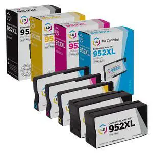 Products Ink Cartridges Replacement Compatible with HP 952XL (5 Set - Black, Cyan, Magenta, Yellow) Compatible with OfficeJet and OfficeJet Pro Printers 7740, 8210, 8216, 8218, 8702, and 8715 Products Ink Cartridges Replacement Compatible with HP 952XL (5 Set - Black, Cyan, Magenta, Yellow) Compatible with OfficeJet and OfficeJet Pro Printers 7740, 8210, 8216, 8218, 8702, and 8715