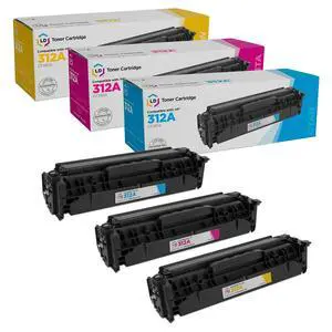 Products Compatible Toner Cartridge Replacements for HP 312A (Cyan, Magenta, Yellow, 3-Pack) Compatible with Pro MFP M476dn Pro MFP M476dw Pro MFP M476nw Products Compatible Toner Cartridge Replacements for HP 312A (Cyan, Magenta, Yellow, 3-Pack) Compatible with Pro MFP M476dn Pro MFP M476dw Pro MFP M476nw