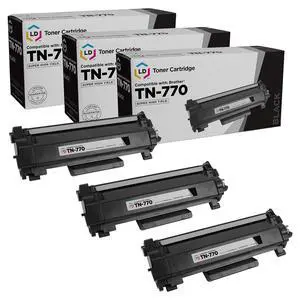 Products Compatible Toner Cartridge Replacements for Brother TN770 TN-770 TN760 TN-760 TN730 TN-730 Super High Yie XL (Black, 3pk) TN770 Toner for Brother Printer HL-L2370DW, MFC-L2730DW Products Compatible Toner Cartridge Replacements for Brother TN770 TN-770 TN760 TN-760 TN730 TN-730 Super High Yie XL (Black, 3pk) TN770 Toner for Brother Printer HL-L2370DW, MFC-L2730DW