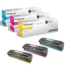 CS Replacement Toner Cartridge Compatible with HP Pro 200 Color Printer M276 CF211A Cyan CF212A Yellow CF213A Magenta 131A Color Pro 200 M251NW M276NW Printer M251NW M276NW 3 Color Set CS Replacement Toner Cartridge Compatible with HP Pro 200 Color Printer M276 CF211A Cyan CF212A Yellow CF213A Magenta 131A Color Pro 200 M251NW M276NW Printer M251NW M276NW 3 Color Set