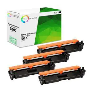 30X Toner Cartridge 4 Pack - Compatible Replacement for HP 30X CF230X Black High Yield Works with HP LaserJet Pro M203dw M203dn M203d, MFP M277sdn M227fdw M277fdn Printers (3,500 Pages) 30X Toner Cartridge 4 Pack - Compatible Replacement for HP 30X CF230X Black High Yield Works with HP LaserJet Pro M203dw M203dn M203d, MFP M277sdn M227fdw M277fdn Printers (3,500 Pages)
