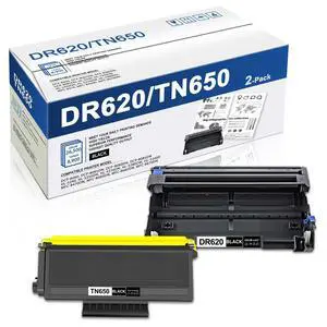 TN650 DR620 Compatible Toner Cartridge & Drum Unit Set Replacement for Brother TN650 TN620 TN580 DR620 DR520 use with DCP-8060 DCP-8065DN HL-5240 MFC-8870WN MFC-8480DN Printer (1Toner 1Drum) TN650 DR620 Compatible Toner Cartridge & Drum Unit Set Replacement for Brother TN650 TN620 TN580 DR620 DR520 use with DCP-8060 DCP-8065DN HL-5240 MFC-8870WN MFC-8480DN Printer (1Toner 1Drum)