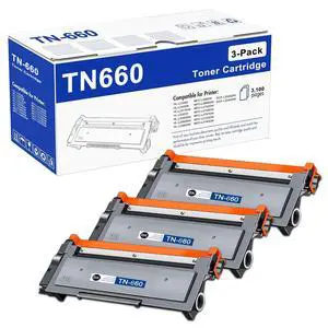 TN660 Toner Cartridge High Yield Replacement for Brother TN660 TN-660 TN630 TN-630 for MFC-L2700DW HL-L2300D HL-L2360DW HL-L2320D HL-2340DW HL-2380DW DCP-L2540DW Printer (Black, 3 Pack) TN660 Toner Cartridge High Yield Replacement for Brother TN660 TN-660 TN630 TN-630 for MFC-L2700DW HL-L2300D HL-L2360DW HL-L2320D HL-2340DW HL-2380DW DCP-L2540DW Printer (Black, 3 Pack)