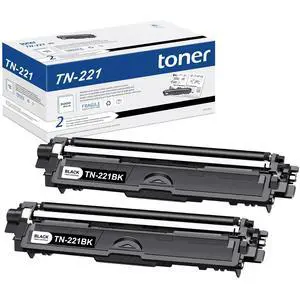 TN221 Black Toner Cartridge Replacement for Brother TN221BK TN221 TN-221 to use with HL-3140CW MFC-9330CDW HL-3170CDW HL-3180CDW MFC-9130CW MFC-9330CDW Toner Printer (2 Pack) TN221 Black Toner Cartridge Replacement for Brother TN221BK TN221 TN-221 to use with HL-3140CW MFC-9330CDW HL-3170CDW HL-3180CDW MFC-9130CW MFC-9330CDW Toner Printer (2 Pack)