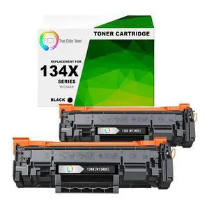 134X Toner Cartridge 2 Pack - Compatible Replacement for HP 134X W1340X Black High Yield Works with HP LaserJet M209 (2,400 Pages) - Not Currently Compatible with -e Printers 134X Toner Cartridge 2 Pack - Compatible Replacement for HP 134X W1340X Black High Yield Works with HP LaserJet M209 (2,400 Pages) - Not Currently Compatible with -e Printers