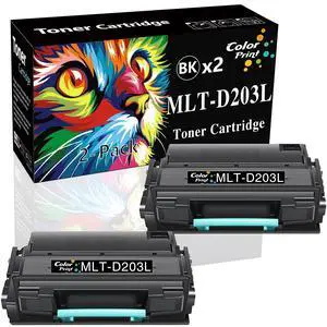 Compatible Toner Cartridge Replacement for Samsung MLTD203L 203L MLT-D203L D203L for ProXpress M3370FD M3870FW M4070FR M3320ND M3820DW M4020ND SL-M3870FW Printer (2-Pack, Black) Compatible Toner Cartridge Replacement for Samsung MLTD203L 203L MLT-D203L D203L for ProXpress M3370FD M3870FW M4070FR M3320ND M3820DW M4020ND SL-M3870FW Printer (2-Pack, Black)