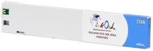 Compatible Ink Cartridge Replacement for Roland ECO-SOL MAX Printers ESL3-4CY (440mL, Cyan) for SP-300, SP-540, VP-300, VP-540, VS-300, VS-420, VS-540, VS-640, XC-540 Compatible Ink Cartridge Replacement for Roland ECO-SOL MAX Printers ESL3-4CY (440mL, Cyan) for SP-300, SP-540, VP-300, VP-540, VS-300, VS-420, VS-540, VS-640, XC-540