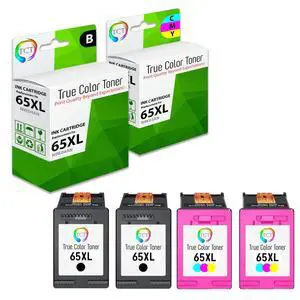 65XL Ink Cartridge 4 Pack - Compatible Replacement for HP 65XL 65 XL Works with HP Deskjet 3720 3721 3730 Printers (2 Black N9K04AN 2 Tri-Color N9K03AN) 65XL Ink Cartridge 4 Pack - Compatible Replacement for HP 65XL 65 XL Works with HP Deskjet 3720 3721 3730 Printers (2 Black N9K04AN 2 Tri-Color N9K03AN)