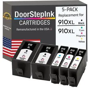 910XL 2 Black, Cyan, Magenta & Yellow Remanufactured Ink Cartridge Replacement for HP 910XL Compatible with HP OfficeJet Pro 8025, 8035, 8020, 8010, Pro 8030, 8022e High Yield 5-Pack 910XL 2 Black, Cyan, Magenta & Yellow Remanufactured Ink Cartridge Replacement for HP 910XL Compatible with HP OfficeJet Pro 8025, 8035, 8020, 8010, Pro 8030, 8022e High Yield 5-Pack