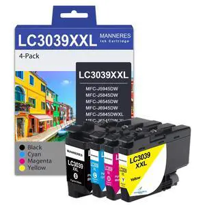 LC3039 Ultra High-Yield Ink Cartridges (BK/C/M/Y,4 Pack) Replacement for Brother LC3039 LC3039XXL Ink Cartridge Work for MFC-J6945DW MFC-J6545DW MFC-J5845DW MFC-J5945DW Printer LC3039 Ultra High-Yield Ink Cartridges (BK/C/M/Y,4 Pack) Replacement for Brother LC3039 LC3039XXL Ink Cartridge Work for MFC-J6945DW MFC-J6545DW MFC-J5845DW MFC-J5945DW Printer
