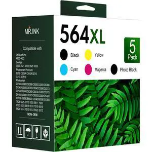 564XL Ink Cartridges Combo Pack Replacement for 564 564XL Ink Cartridges Work for Photosmart 6510 5520 5525 6520 7520 5510 7510 7525, Premium C309G C6350 C6340 C6324 C6300 C5393 C5390 C5383(5 Pack) 564XL Ink Cartridges Combo Pack Replacement for 564 564XL Ink Cartridges Work for Photosmart 6510 5520 5525 6520 7520 5510 7510 7525, Premium C309G C6350 C6340 C6324 C6300 C5393 C5390 C5383(5 Pack)