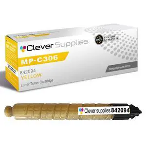 CS Replacement Compatible with Ricoh MP-C306 Toner Cartridge 842094 to use with MPC307 MPC406 (Yellow, 1-Pack) CS Replacement Compatible with Ricoh MP-C306 Toner Cartridge 842094 to use with MPC307 MPC406 (Yellow, 1-Pack)