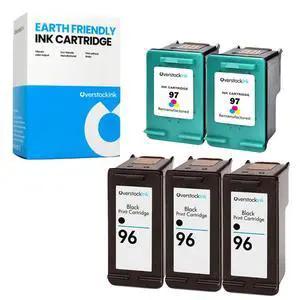 96 and 97 Combo Pack Replacement Ink Cartridge for HP Printers (3 Black, 2 Color) 96 and 97 Combo Pack Replacement Ink Cartridge for HP Printers (3 Black, 2 Color)