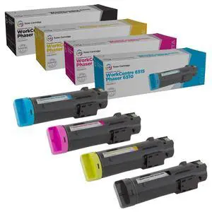 Products Compatible Toner Cartridge Replacement for Xerox Phaser 6510 & WorkCentre 6515 High Yie (Black, Cyan, Magenta, Yellow, 4-Pack) Compatible with Printer Products Compatible Toner Cartridge Replacement for Xerox Phaser 6510 & WorkCentre 6515 High Yie (Black, Cyan, Magenta, Yellow, 4-Pack) Compatible with Printer