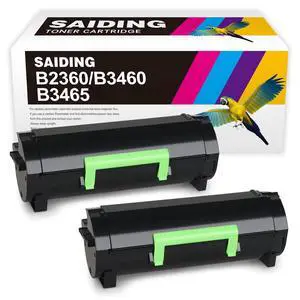 B2360dn M11XH B3460 Black Toner Cartridge Compatible with Dell B2360 | B2360dn B2360d B3460dn B3465dn B3465dnf B3465dnf MFP Printer (2 Black) B2360dn M11XH B3460 Black Toner Cartridge Compatible with Dell B2360 | B2360dn B2360d B3460dn B3465dn B3465dnf B3465dnf MFP Printer (2 Black)