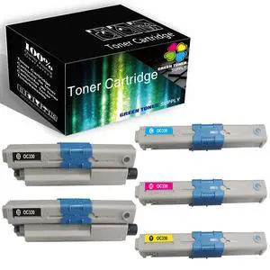 Compatible Replacement for Oki-Data C330 B/C/Y/M Type C17 Work for Oki-Data C330dn C530dn MC362w Printer Compatible Replacement for Oki-Data C330 B/C/Y/M Type C17 Work for Oki-Data C330dn C530dn MC362w Printer