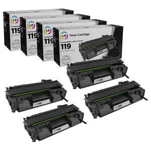 Products Compatible Toner Cartridge Replacement for Canon 119 (4 Pack - Black) for use in LBP251dw, LBP253dw, LBP6300dn, LBP6650dn, LBP6670dn, M6160dw, MF414dw, MF416dw, MF419dw, MF5850dn Products Compatible Toner Cartridge Replacement for Canon 119 (4 Pack - Black) for use in LBP251dw, LBP253dw, LBP6300dn, LBP6650dn, LBP6670dn, M6160dw, MF414dw, MF416dw, MF419dw, MF5850dn