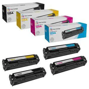 Products Remanufactured Toner Cartridge Replacement for HP 125A (Black, Cyan, Magenta, Yellow, 4-Pack) Compatible with CM1312 MFP CM1312nfi CP1215 CP1515n CP1518ni Products Remanufactured Toner Cartridge Replacement for HP 125A (Black, Cyan, Magenta, Yellow, 4-Pack) Compatible with CM1312 MFP CM1312nfi CP1215 CP1515n CP1518ni