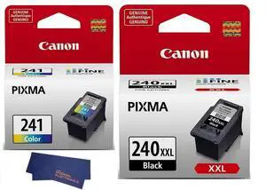 Genuine PG-240XXL Extra High Capacity Black Ink Cartridge (5204B001) CL-241 Color Ink Cartridge (5209B001) Genuine PG-240XXL Extra High Capacity Black Ink Cartridge (5204B001) CL-241 Color Ink Cartridge (5209B001)