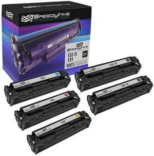 Remanufactured Toner Replacement for Canon 131 (BKCMY, 5-Pack) Remanufactured Toner Replacement for Canon 131 (BKCMY, 5-Pack)