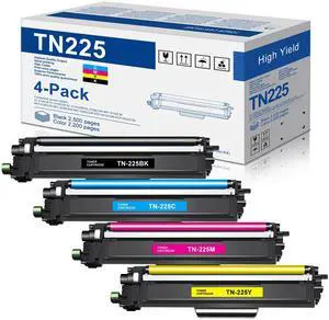 TN221 TN225 TN-221 TN-225 Toner Cartridges 4-Pack Replacement for Brother TN 225 TN-225 MFC-9130CW HL-3140CW HL-3170CDW HL-3180CDW MFC-9330CDW MFC-9340CDW Color Printer (1BK+1C+1M+1Y) TN221 TN225 TN-221 TN-225 Toner Cartridges 4-Pack Replacement for Brother TN 225 TN-225 MFC-9130CW HL-3140CW HL-3170CDW HL-3180CDW MFC-9330CDW MFC-9340CDW Color Printer (1BK+1C+1M+1Y)