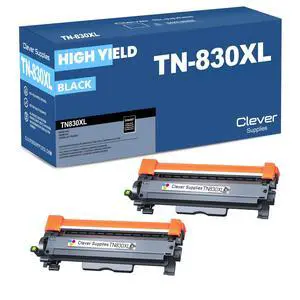CS Replacement Compatible Toner Cartridge with Brother TN830XL for MFC-L2900DW, HL-L2460DW, MFC-2900DWXL, DCP-L2640DW, HL-L2405W, HL-L2400DL, MFC-L2980DW (Black, 2-Pack) CS Replacement Compatible Toner Cartridge with Brother TN830XL for MFC-L2900DW, HL-L2460DW, MFC-2900DWXL, DCP-L2640DW, HL-L2405W, HL-L2400DL, MFC-L2980DW (Black, 2-Pack)