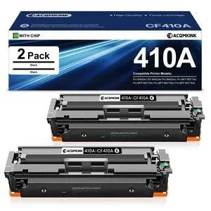 410A CF410A Black Toner Cartridge Replacement for HP 410A CF410A Color Pro MFP M477fdn M477fdw M477fnw; M452dn Printer Ink (2Pack) 410A CF410A Black Toner Cartridge Replacement for HP 410A CF410A Color Pro MFP M477fdn M477fdw M477fnw; M452dn Printer Ink (2Pack)