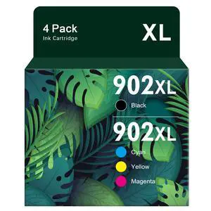 Compatible for 902XL Ink Cartridges Combo Pack Replacement for HP 902 Ink Cartridges Work with HP OfficeJet Pro 6978 6970 6968 6958 6960 6962 Printers (Black, Cyan, Magenta, Yellow, 4 Pack) Compatible for 902XL Ink Cartridges Combo Pack Replacement for HP 902 Ink Cartridges Work with HP OfficeJet Pro 6978 6970 6968 6958 6960 6962 Printers (Black, Cyan, Magenta, Yellow, 4 Pack)