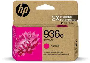936e Magenta EvoMore Ink Cartridge | Works with OfficeJet 9120, Pro 9100, Wide Format 9700 | Carbon Neutral | 4S6V4LN 936e Magenta EvoMore Ink Cartridge | Works with OfficeJet 9120, Pro 9100, Wide Format 9700 | Carbon Neutral | 4S6V4LN