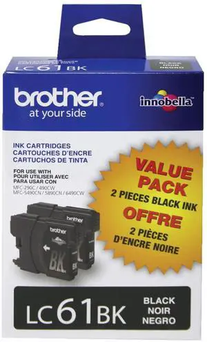LC61BK 2 Pack Black -Ink Cartridges LC61BK 2 Pack Black -Ink Cartridges