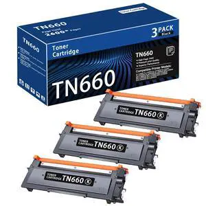TN660 TN-660 High-Yield Black Toner Cartridge Replacement for Brother TN660 Toner Cartridge DCP-L2520DW, DCP-L2540DW, HL-L2300D, HL-L2305W, HL-L2315DW Printer Toner (3Pack Black) TN660 TN-660 High-Yield Black Toner Cartridge Replacement for Brother TN660 Toner Cartridge DCP-L2520DW, DCP-L2540DW, HL-L2300D, HL-L2305W, HL-L2315DW Printer Toner (3Pack Black)