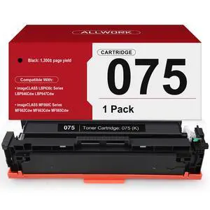 075 Black Toner Cartridge Compatible Replacement for Canon Cartridge 075 075H Black Works for Canon imageCLASS MF662Cdw MF663Cdw MF665Cdw LBP646Cdw LBP647Cdw MF660 LBP640 Printer Series Ink (1 Pack) 075 Black Toner Cartridge Compatible Replacement for Canon Cartridge 075 075H Black Works for Canon imageCLASS MF662Cdw MF663Cdw MF665Cdw LBP646Cdw LBP647Cdw MF660 LBP640 Printer Series Ink (1 Pack)
