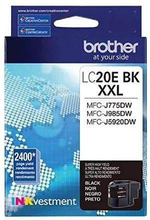 LC20EBK Super High Yield Black Ink Cartridge - 2 Pack LC20EBK Super High Yield Black Ink Cartridge - 2 Pack