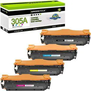 Compatible Toner Cartridge Replacement for HP 305A CE410A CE411A CE412A CE413A Toner 4 Packs Set Works on Laser Jet Pro 400 Color M451nw M451dw M451dn MFP M475dn M475dw M375nw Printer Compatible Toner Cartridge Replacement for HP 305A CE410A CE411A CE412A CE413A Toner 4 Packs Set Works on Laser Jet Pro 400 Color M451nw M451dw M451dn MFP M475dn M475dw M375nw Printer