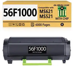 56F1000 (6000 Pages) Toner Cartridges (with Chip) Compatible with Lexmark 56F1000 Toner Cartridges for MS321, MS421, MS521, MS621, MS622, MX321, MX421, MX521, MX522, MX622 Laser Printer 56F1000 (6000 Pages) Toner Cartridges (with Chip) Compatible with Lexmark 56F1000 Toner Cartridges for MS321, MS421, MS521, MS621, MS622, MX321, MX421, MX521, MX522, MX622 Laser Printer