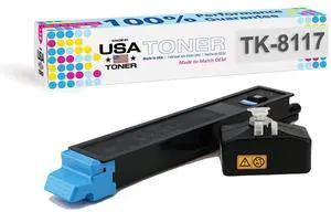 Compatible Replacement for use in Kyocera Ecosys M8130cidn, Ecosys M8124cidn, TK-8117, TK-8117C (Cyan) Compatible Replacement for use in Kyocera Ecosys M8130cidn, Ecosys M8124cidn, TK-8117, TK-8117C (Cyan)