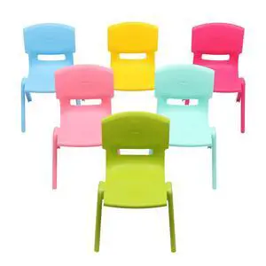 6Pcs Colorful Stackable School Chairs, 11inch Seat Height Colorful Plastic Kids Classrooms Chairs for Kids Learning Indoor Outdoor for Home Preschool Daycare Center 6Pcs Colorful Stackable School Chairs, 11inch Seat Height Colorful Plastic Kids Classrooms Chairs for Kids Learning Indoor Outdoor for Home Preschool Daycare Center