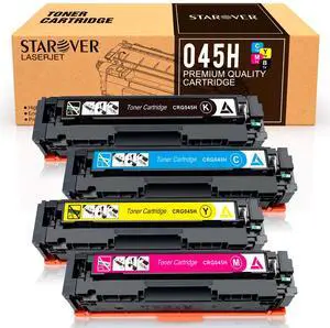 Compatible Toner Cartridges Replacement for Canon 045 045H CRG-045H Toner for Canon Color imageCLASS MF634Cdw MF632Cdw LBP612Cdw LBP612C LBP612 MF632 MF632C 634C MF634 Laser Printer (4 Pack) Compatible Toner Cartridges Replacement for Canon 045 045H CRG-045H Toner for Canon Color imageCLASS MF634Cdw MF632Cdw LBP612Cdw LBP612C LBP612 MF632 MF632C 634C MF634 Laser Printer (4 Pack)