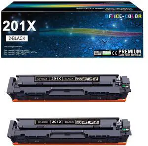 201A 201X Black High-Capacity Toner Cartridge Replacement for HP 201X CF400X CF400A Works with HP Color LaserJet Pro MFP M277dw M252dw M277c6 M252 M277 Series Printer (2 Pack) 201A 201X Black High-Capacity Toner Cartridge Replacement for HP 201X CF400X CF400A Works with HP Color LaserJet Pro MFP M277dw M252dw M277c6 M252 M277 Series Printer (2 Pack)