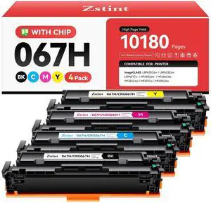 067H 067 Toner Cartridge Set 4-Pack MF656Cdw MF654Cdw High Capacity Black Cyan Magenta Yellow Compatible for Canon 067 067H Works for Color imageCLASS LBP632Cdw LBP633Cdw MF652Cdw MF653Cdw Printer Ink 067H 067 Toner Cartridge Set 4-Pack MF656Cdw MF654Cdw High Capacity Black Cyan Magenta Yellow Compatible for Canon 067 067H Works for Color imageCLASS LBP632Cdw LBP633Cdw MF652Cdw MF653Cdw Printer Ink