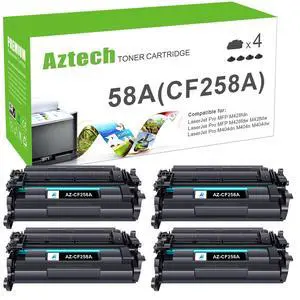 58A CF258A 58X CF258X Toner Cartridge M404n M404dn M428fdw 4 Pack | Replacement for HP 58A CF258A 58X CF258X LaserJet Pro M404n M404dn MFP M428fdw M428dw M428fdn M404 M428 Printer Black Ink 58A CF258A 58X CF258X Toner Cartridge M404n M404dn M428fdw 4 Pack | Replacement for HP 58A CF258A 58X CF258X LaserJet Pro M404n M404dn MFP M428fdw M428dw M428fdn M404 M428 Printer Black Ink