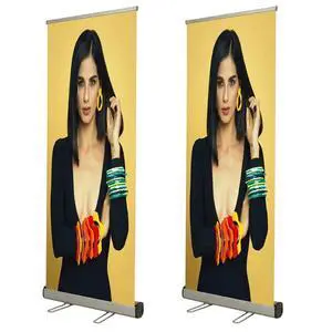 Heavy Duty Retractable Banner Stand Roll Up Banner Stand 33 ½"x80 Advertising Display Stand Poster Board For Trade Shows Retail Display (Stand Only) Heavy Duty Retractable Banner Stand Roll Up Banner Stand 33 ½"x80 Advertising Display Stand Poster Board For Trade Shows Retail Display (Stand Only)